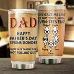 Custom Name Funny Father's Day Gifts for Dad - Personalized Tumbler