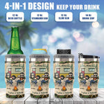 Custom Name Camping Gifts for Couples - Personalized Can Cooler
