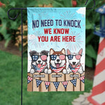 Patriotic Dog Burger Donut Sushi Garden Decor - Decorative Flag