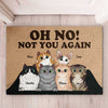 My Humans Said Did You Call First - Funny Personalized Cat Decorative Mat