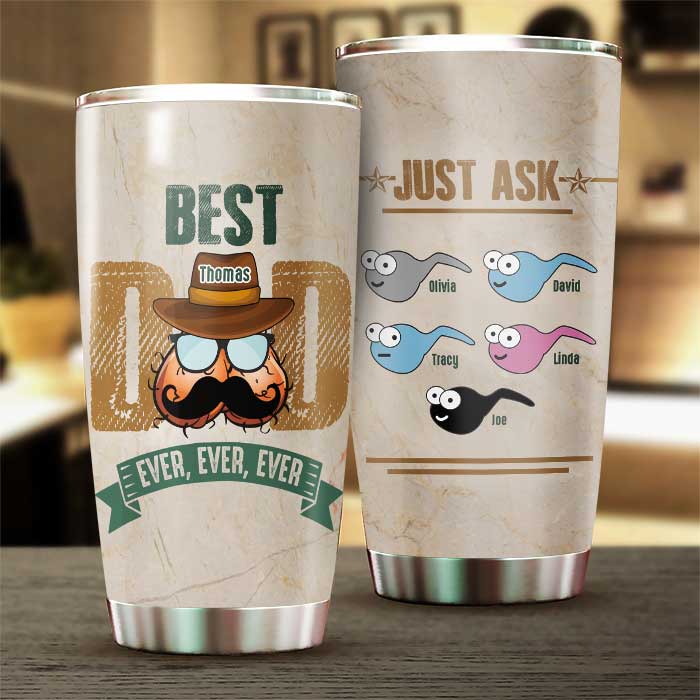 Custom Name Best Dad Gifts for Father - Personalized Tumbler
