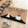 Welcome To My Home - Funny Personalized Cat Decorative Mat, Doormat