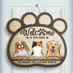 Custom Pet Name Funny Dog and Cat Home Decor - Personalized Wood Sign