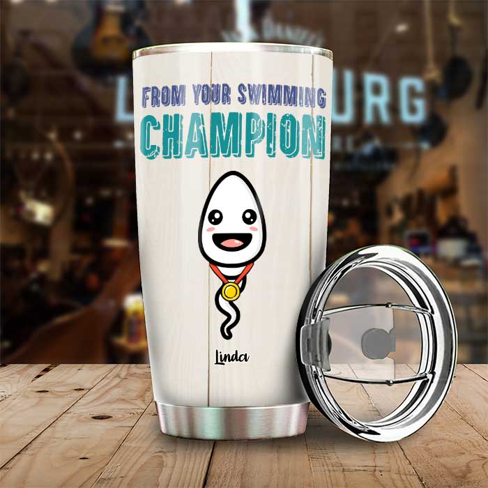Happy Father's Day Sperm Donor - Personalized Tumbler - Gift For Dad, Gift For Father's Day