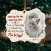 Don't Cry For Me - Upload Pet Photo - Personalized Custom Benelux Shaped Wood Christmas Ornament