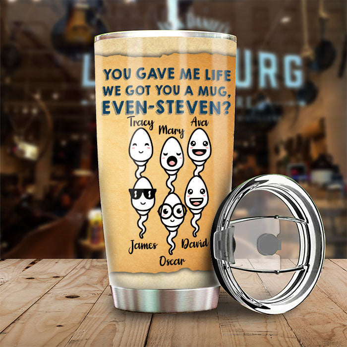 Custom Name Funny Father's Day Gifts for Dad - Personalized Tumbler
