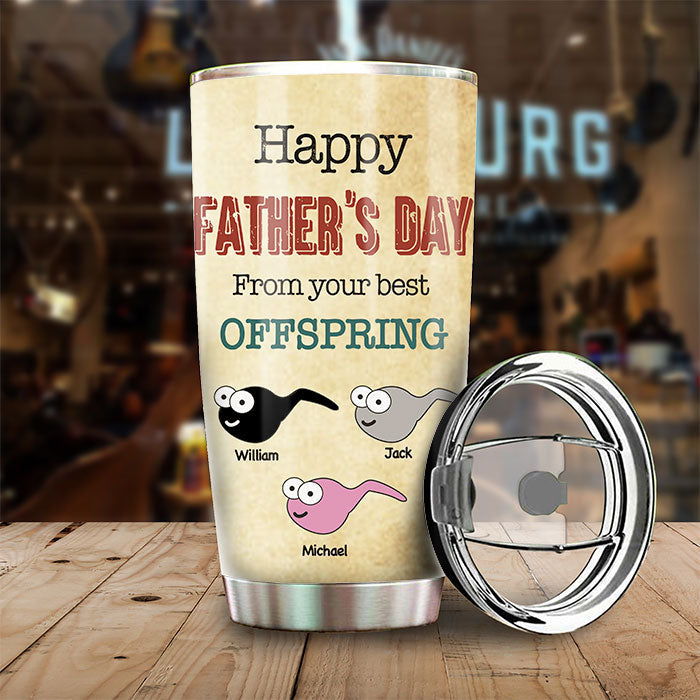 Custom Name Funny Father's Day Gifts for Dad - Personalized Tumbler