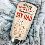 Custom Name Funny Father's Day Gifts for Dad - Personalized Tumbler