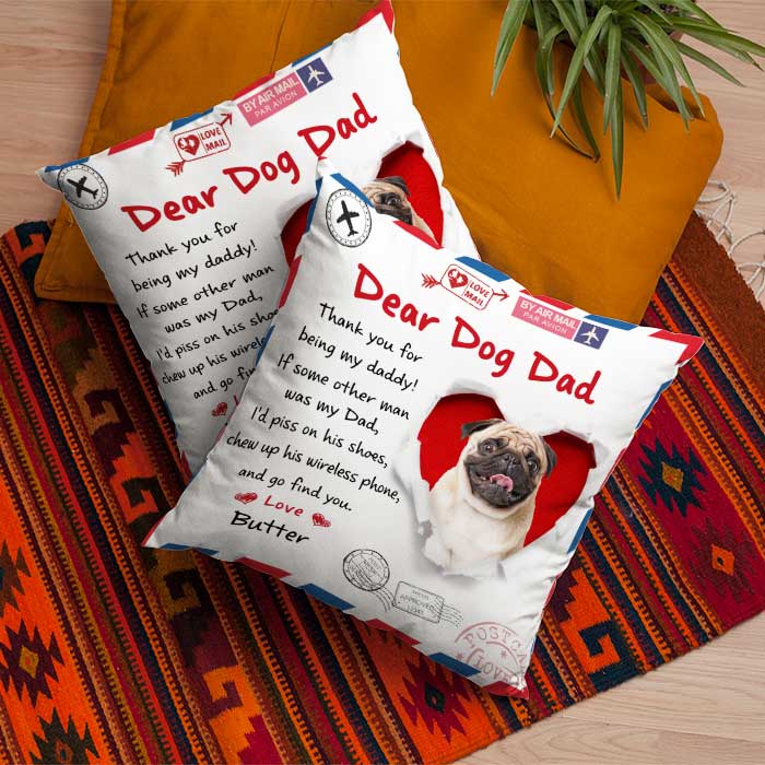 Custom Dog Photo Gifts for Dog Moms - Personalized Pillow