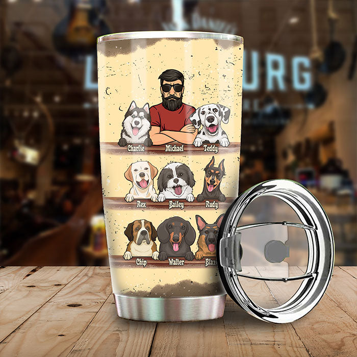 Special To Be A Dog Dad - Personalized Tumbler - Gift For Dad
