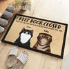 Don't Let The Cats Out - Funny Personalized Cat Decorative Mat, Doormat