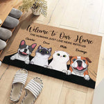 Custom Name Dog and Cat Lover Gifts - Personalized Doormat