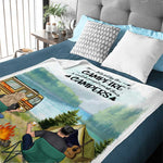 Custom Name Camping Gifts for Couples - Personalized Blanket