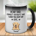 Custom Pet Name Dog Dad Father's Day Gifts - Personalized Mug
