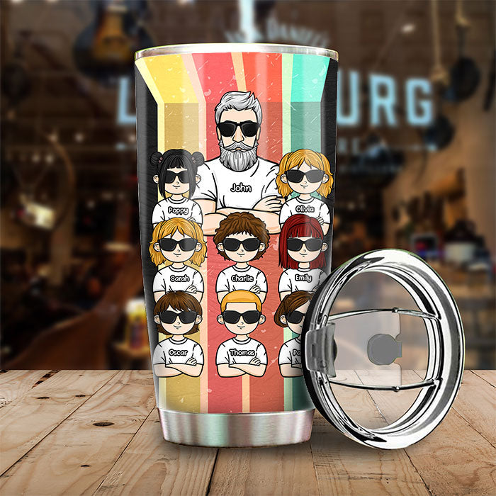 He Knows Everything - Personalized Tumbler - Gift For Dad, Gift For Grandpa