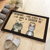 Beware The Cats Are Shady Af - Funny Personalized Cat Decorative Mat