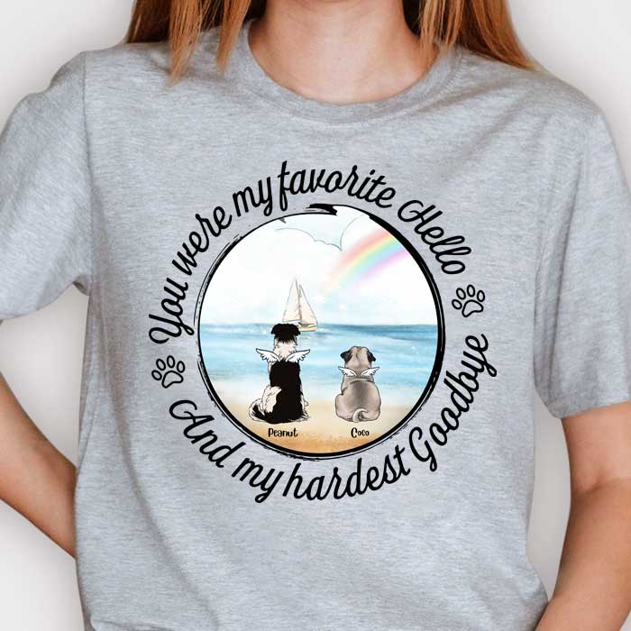 Custom Name Pet Memorial Gifts for Dog Lovers - Personalized Apparel