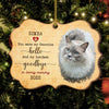 You Were My Favorite Hello And My Hardest Goodbye - Personalized Custom Benelux Shaped Wood Christmas Ornament