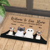 Welcome To My Home - Funny Personalized Cat Decorative Mat, Doormat