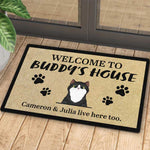 Custom Name Cat Lover Housewarming Gifts - Personalized Doormat