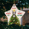 Because In This House - There's Only One Star - Personalized Custom Star Shaped Wood Christmas Ornament