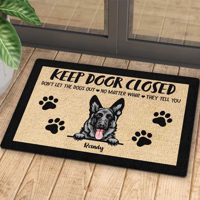 Custom Name Funny Dog Lover Gifts - Personalized Doormat