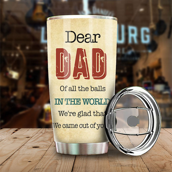 Custom Name Funny Father's Day Gifts for Dad - Personalized Tumbler