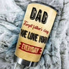 Dear Dad We Love You Everyday - Personalized Tumbler - Gift For Dad, Gift For Father's Day
