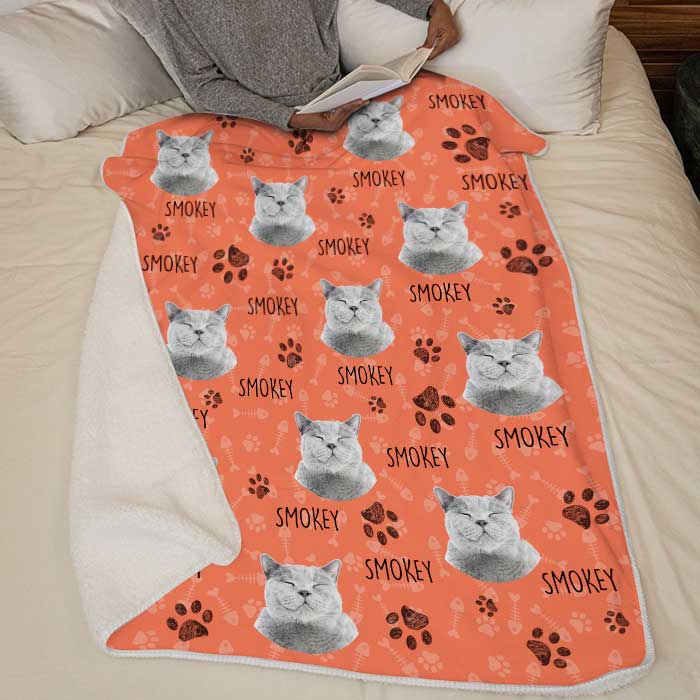 Custom Name Cat Lover Gifts - Personalized Blanket