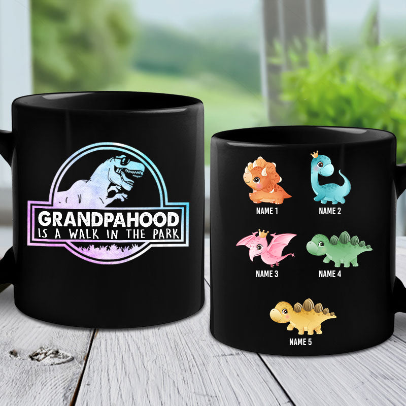 Custom Name Dinosaur Dad Gifts - Personalized Mugs