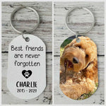 Custom Pet Photo Memorial Gifts for Dog Lovers - Personalized Keychain