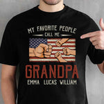 Custom Name Grandpa Gifts for Grandfathers - Personalized Apparel