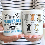 Custom Name Funny Cat Dad Father's Day Gifts - Personalized Mugs