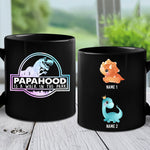 Custom Name Dinosaur Dad Gifts - Personalized Mugs