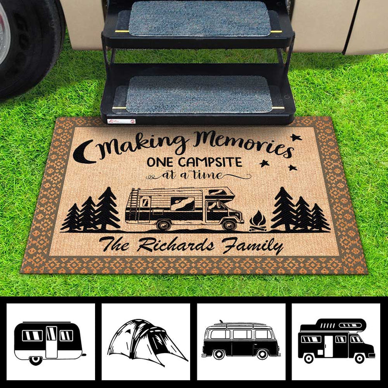 Custom Family Camping Gifts - Personalized Doormat