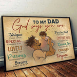 Christian Dad Bible Verse Gift - Inspirational Poster