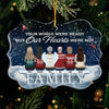 Your Wings Were Ready But Our Hearts Were Not - Memorial Personalized Custom Ornament - Acrylic Benelux Shaped - Sympathy Gift, Christmas Gift For Family Members