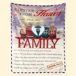 Custom Name Letter From Heaven Memorial Christmas Gifts - Personalized Blanket