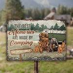 Custom Family Camping Memories Gifts - Personalized Metal Sign
