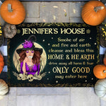 Custom Name Witch House Blessing Decor - Personalized Doormat