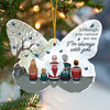 I'm Always With You - Memorial Personalized Custom Ornament - Acrylic Butterfly Shaped - Sympathy Gift, Christmas Gift For Family Members