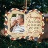 Couple Still Going Strong - Personalized Custom Benelux Shaped Wood Photo Christmas Ornament - Upload Image, Gift For Couple, Husband Wife, Anniversary, Engagement, Wedding, Marriage Gift, Christmas Gift