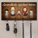 Custom Name Grandkids Gifts for Grandparents - Personalized Key Holder