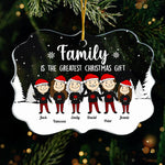 Custom Name Christmas Family Gifts - Personalized Ornament