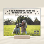 Custom Pet Photo Memorial Gifts for Dog Lovers - Personalized Acrylic Plaque