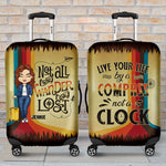 Custom Name Wanderlust Travel Gifts for Women - Personalized Luggage Cover