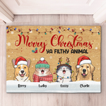 Custom Funny Christmas Pet Gifts for Dog and Cat Lovers - Personalized Doormat