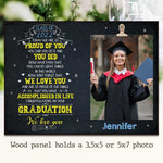 Custom Graduation Photo Gifts for Graduates - Personalized Wooden Frame