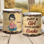 Custom Name Book Lover Gifts for Women - Personalized Mugs