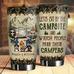 Custom Name Funny Camping Couple Gifts - Personalized Tumbler